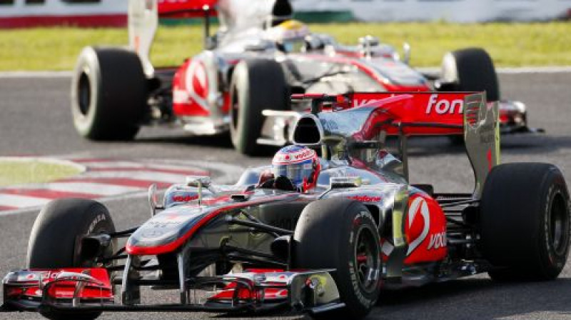 Džensons Batons un Luiss Hamiltons
Foto: AFP/Scanpix