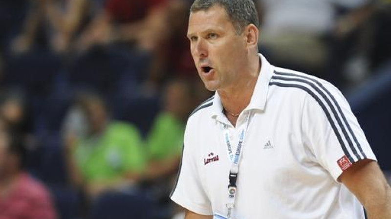 "DSN/Rīga" galvenais treneris Ziedonis Jansons 
Foto: FIBA Europe