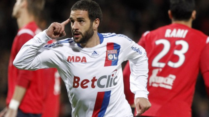 Lisandro Lopess "Olympique" uzvaru kaldināja ar diviem vārtu guvumiem
Foto: AP/ Scanpix