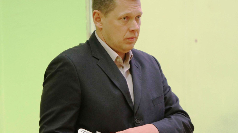 Latvijas U16 izlases galvenais treneris Gints Fogels.
Foto: Ritvars Raits