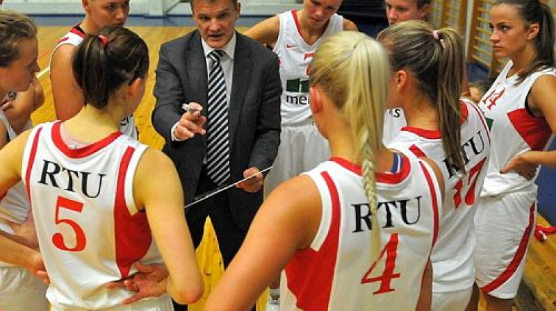 "RTU" basketbolistes tieksies pēc otrās uzvaras
Foto: Romualds Vambuts, Sportacentrs.com