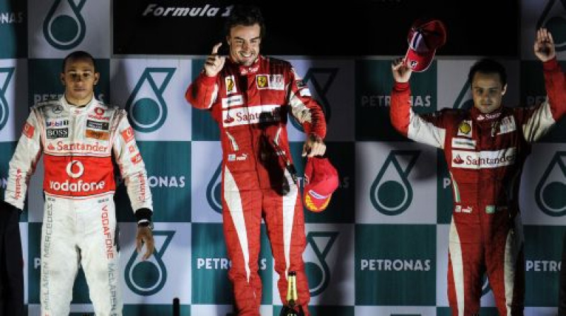 Korejas F1 posma trīs ātrākie piloti
Foto: AFP/Scanpix