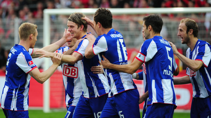 Berlīnes "Hertha" futbolisti
Foto: AFP/Scanpix Sweden