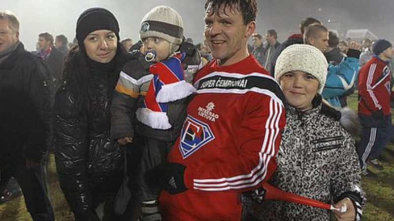 Vits Rimkus pēc uzvaras čempionātā
Foto: fkekranas.lt