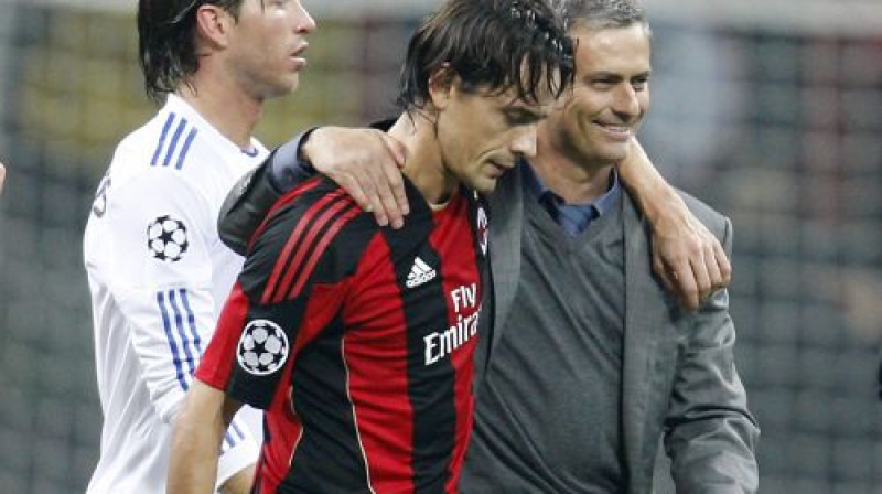 Filipo Indzagi un Žozē Mourinju
Foto: AFP/Scanpix