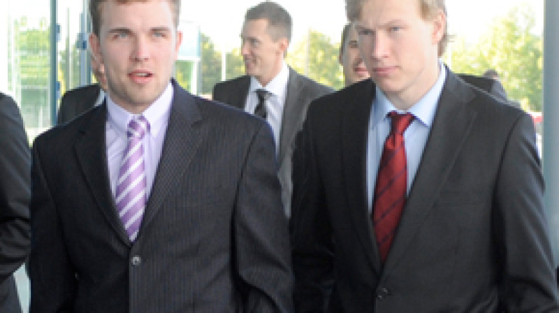 Roberts Bukarts un Andris Džeriņš 
Foto: R.Kokšarovs, Sporta Avīze, f64