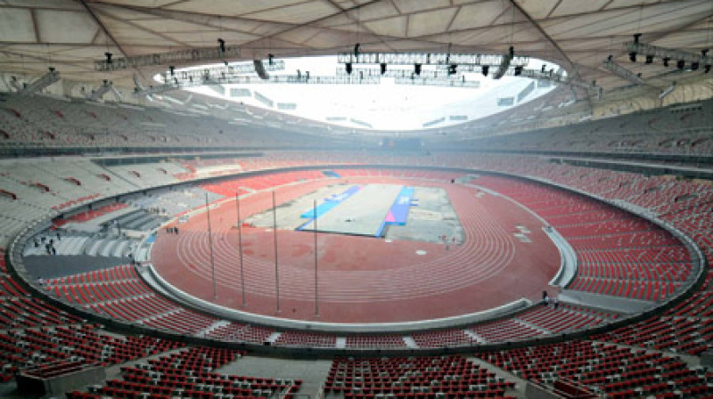 Pekinas nacionālais stadions
Foto: telegraph.co.uk