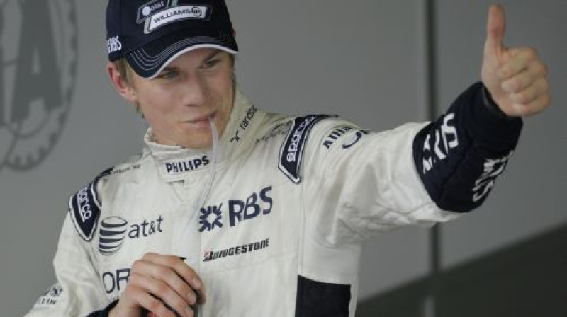 Kvalifikācijas uzvarētājs Niko Hilkenbergs no "Williams"
Foto: AFP/Scanpix