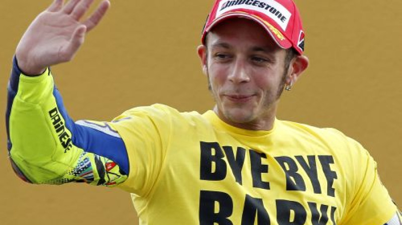 Rosi atvadās no "Yamaha" komandas
Foto: AFP