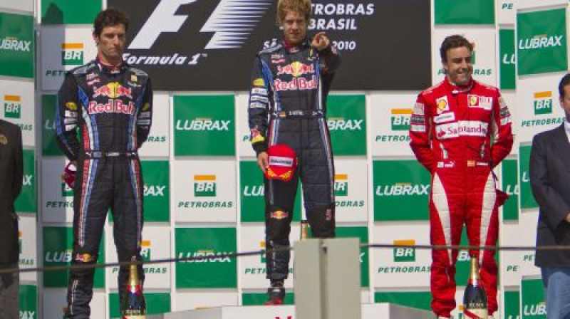 Brazīlijas F1 posma trīs ātrākie piloti
Foto: AFP/Scanpix