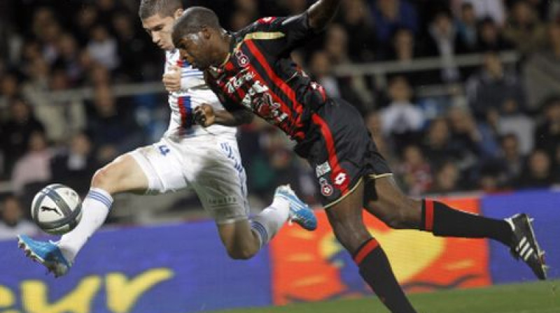 Žeremijs Pjē gūst uzvaras vārtus pret "Nice"
Foto: AP/Scanpix