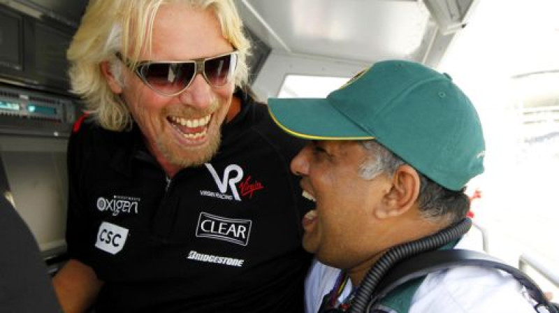 Ričards Brensons un Tonijs Fernandess
Foto: www.virginracing.com