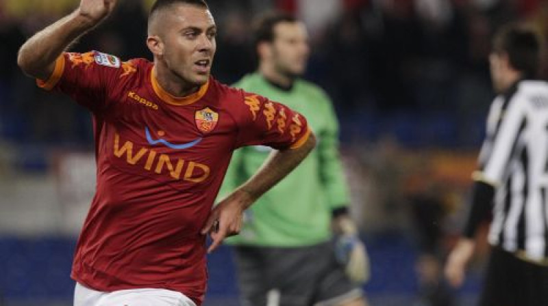 Pirmo vārtu autors ''Roma'' sastāvā - Žeremī Meness
Foto: AP/Scanpix