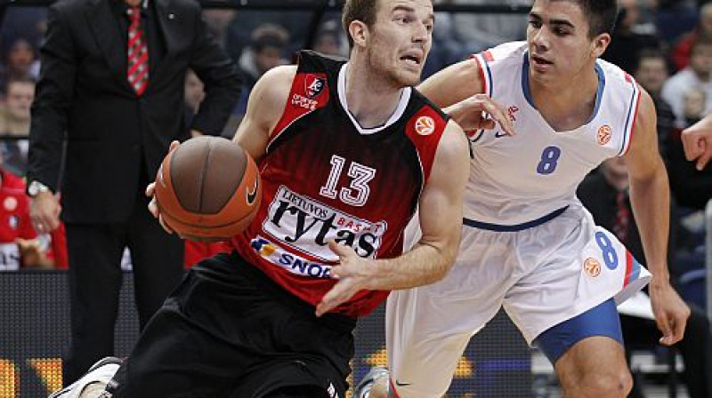 Martins Gecēvičs ar bumbu
Foto: AP/Scanpix