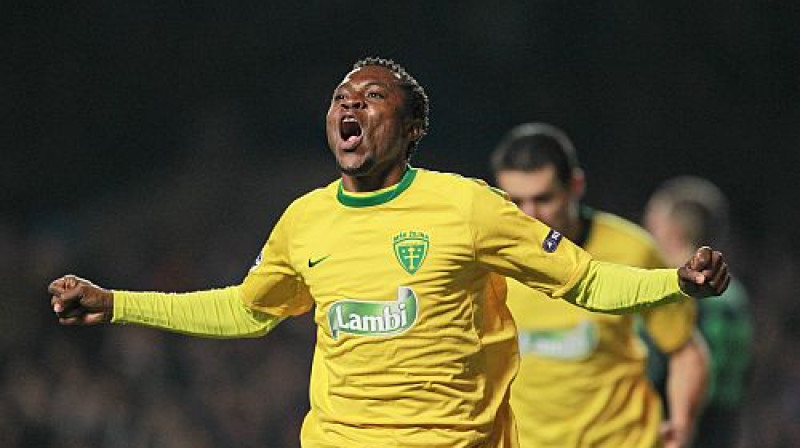 Babatunde Bello un "Zilina" priecājās tikai 1. puslaikā
Foto: AFP/Scanpix