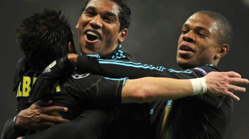 Marseļas "Olympique" var līksmot
Foto: AFP/Scanpix