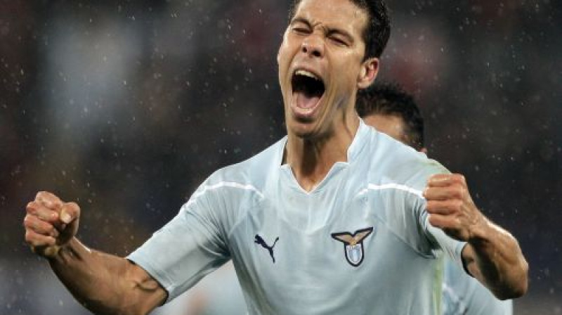 ''Lazio'' sastāvā uzvaru pret ''Inter'' nodrošināja brazīliešu uzbrucējs Ernanešs
Foto: AP/Scanpix