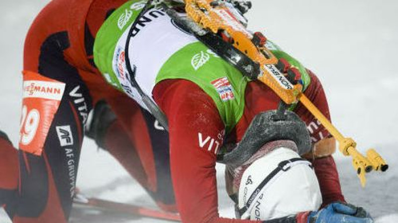 Ūle Einārs Bjerndālens pēc finiša
Foto: AFP/Scanpix