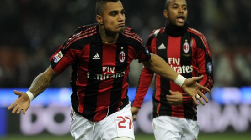 Kevins Prinss Boatengs spēlē pret ''Brescia'' guva savus pirmos vārtus ''Milan'' sastāvā
Foto: AFP/Scanpix