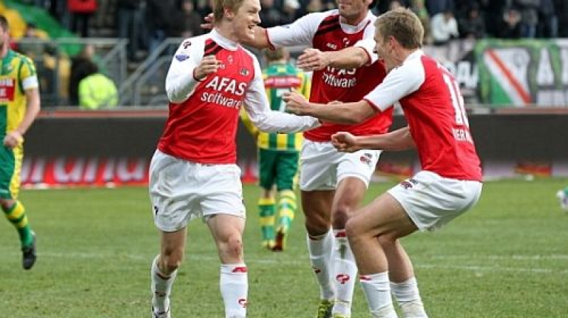 ''AZ Alkmaar'' spēlētāji līksmo
Foto: fcupdate.nl