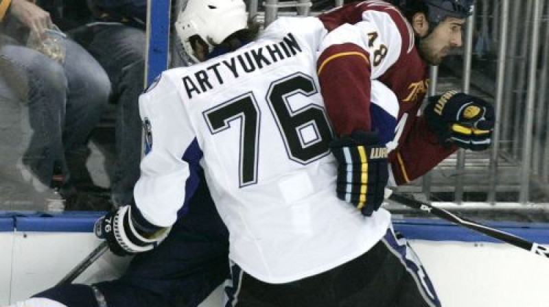 Jevgēņijs Artjuhins vēl spēlējot NHL 
Foto: AFP/Scanpix