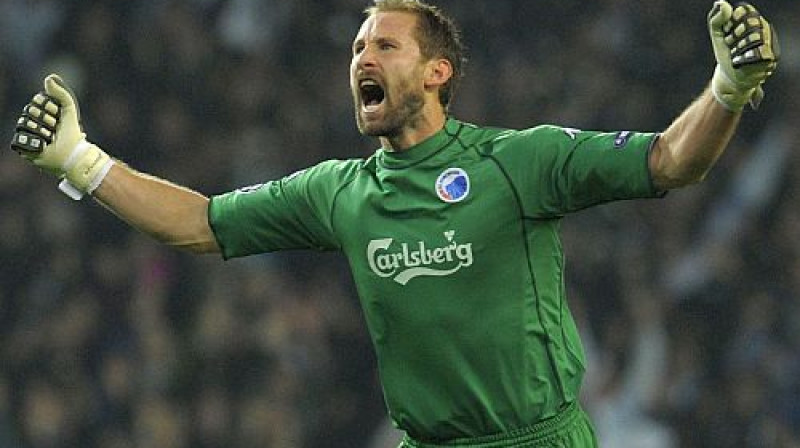 Kopenhāgenā daudz būs atkarīgs no mājinieku vārtsarga Johana Vilanda
Foto: AFP/Scanpix