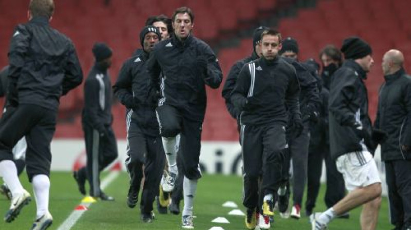 "Partizan" futbolisti nopietni gatavojas mačam Londonā
Foto: Scanpix Sweden