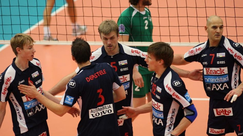 Armands Celitāns ar komandas biedriem
Foto: cev.lu
