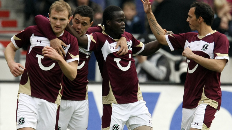 "Hannover" futbolisti līksmo
Foto: Scanpix Sweden