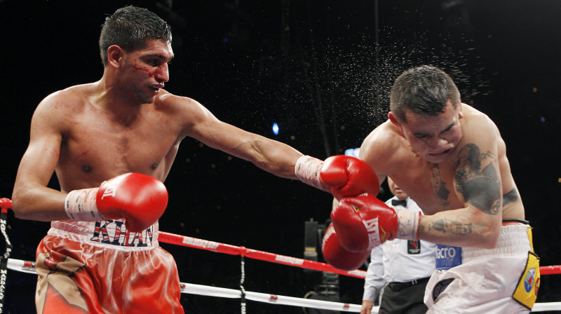Amirs Kāns un Markoss Maidana
Foto: AP/Scanpix