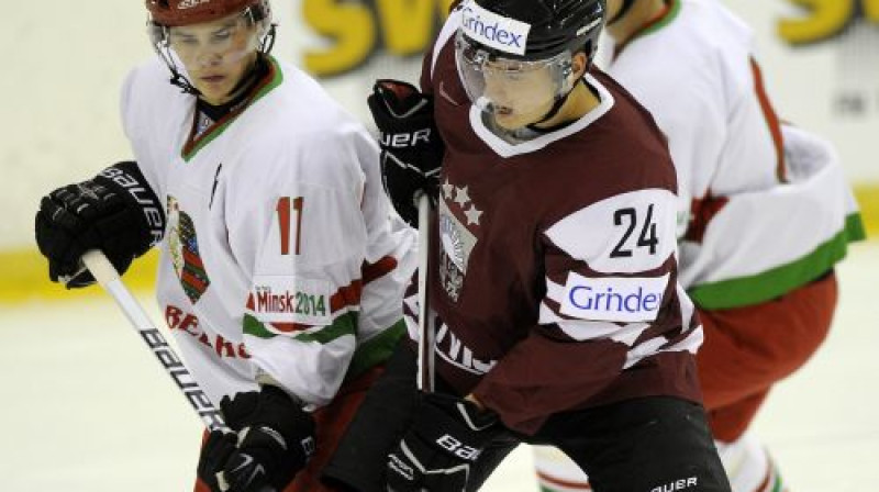 Šovakar Latvija pret Baltkrieviju
Foto: Romāns Kokšarovs, Sporta Avīze, f64