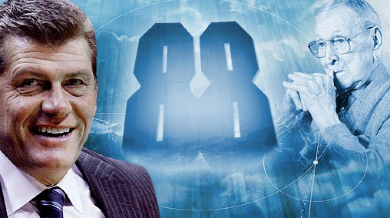 Geno Auriemma, John Wooden
ESPN.com ilustrācija