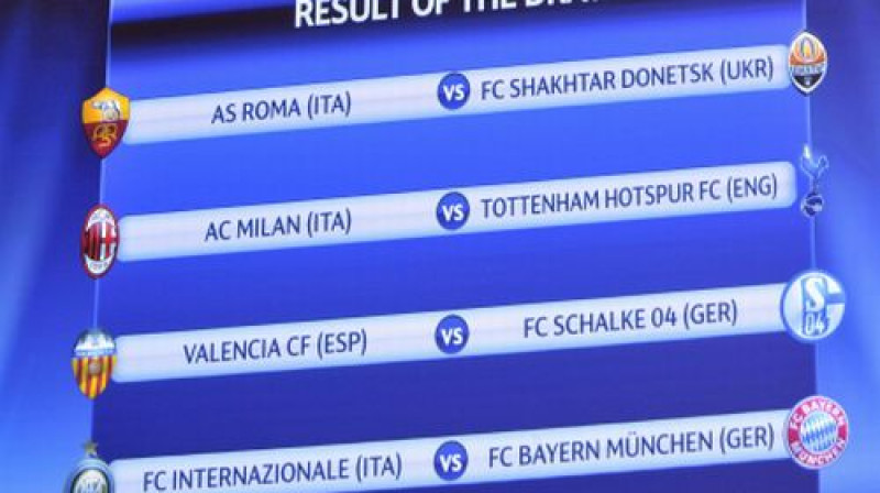 Izloze jau astotdaļfinālā kopā saveda iepriekšējās finālistes Milānas "Inter" un Minhenes "Bayern"
Foto: AP/Scanpix