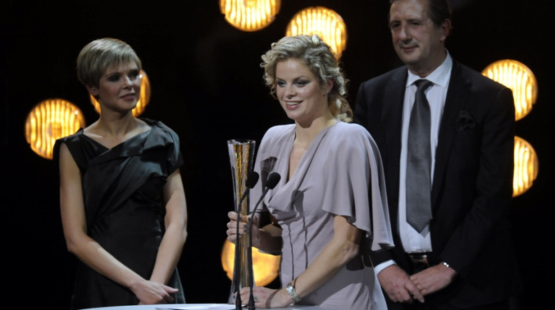 Kima Klijstersa pēc balvas saņemšanas
Foto: Belga/Scanpix