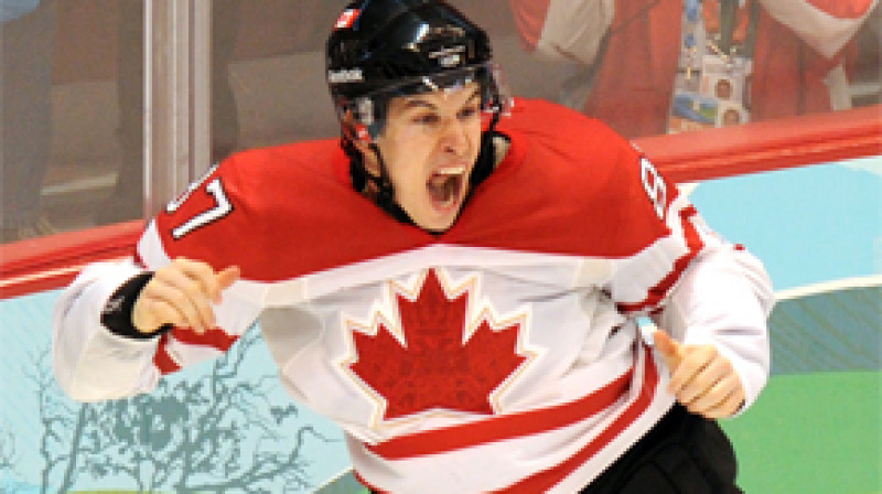 Sidnijs Krosbijs mirkli pēc uzvaras Olimpisko spēļu finālspēlē.
Foto: AFP/Scanpix