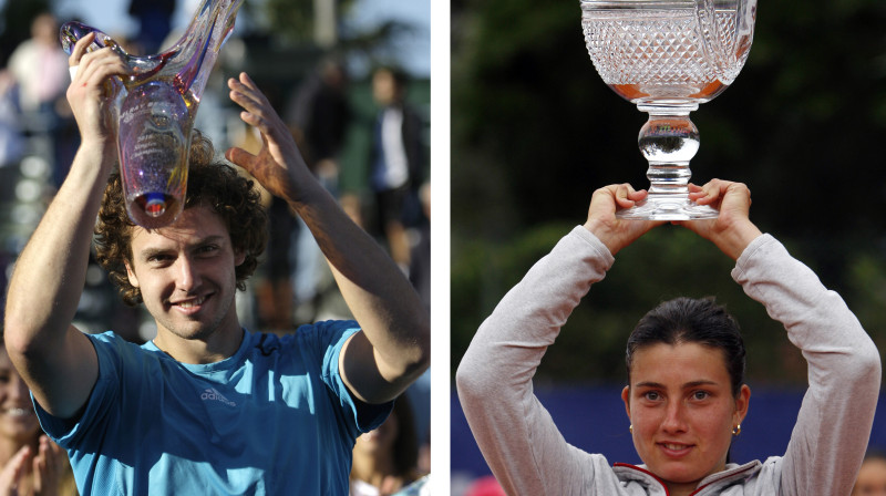 Ernests Gulbis un Anastasija Sevastova
Foto: AFP/Scanpix