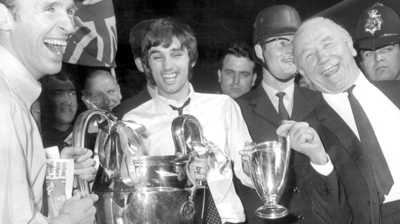 Džordžs Bests leģendārajam trenerim Metam Basbijam sagādāja daudz prieka brīžu, bet ar ne mazums sarūgtinājuma
FOTO: "scanpix"