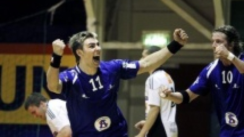 Elvijs Borodovskis. Prieks par uzvaru Norvēģijas kausa pusfinālā.