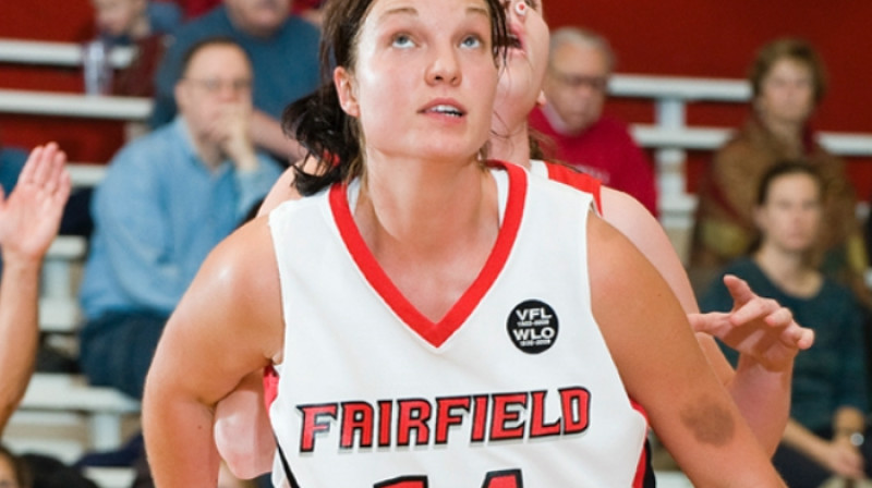 Laura Vētra svētdien izbraukumā Bafalo, Ņujorkas pavalstī 14 minūtēs guva 10 punktus
Foto: www.fairfieldstags.com