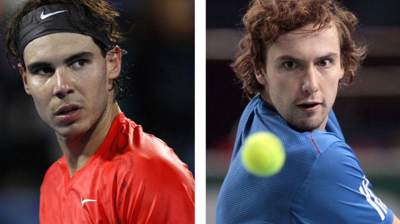 Rafaels Nadals un Ernests Gulbis
Foto: AFP/Scanpix
