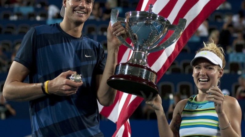 Džons Isners un Betānija Mateka-Sendsa
Foto: AP/Scanpix