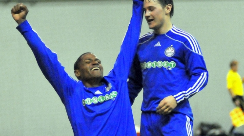 Natans Žuniors gūst pirmos vārtus
Foto: Romualds Vambuts, Sportacentrs.com