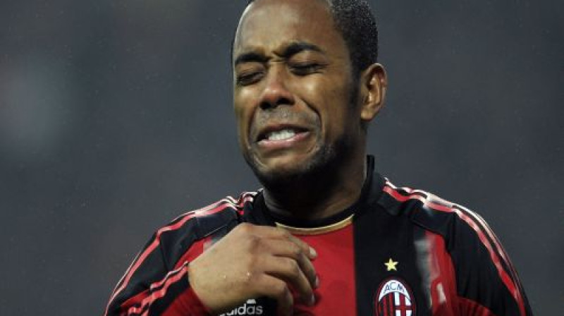 AC ''Milan'' futbolista Robinju emocijas spēles laikā
Foto: AFP/Scanpix
