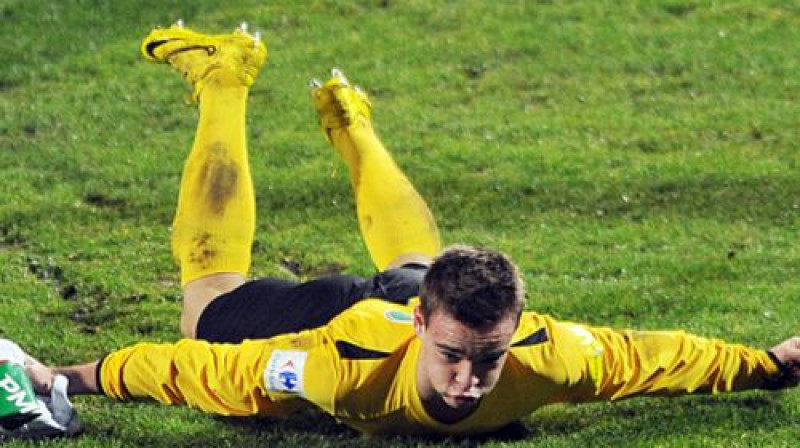 "Wasquehal" pussargs līksmo pēc uzvaras pār "Auxerre"
Foto: AFP/Scanpix