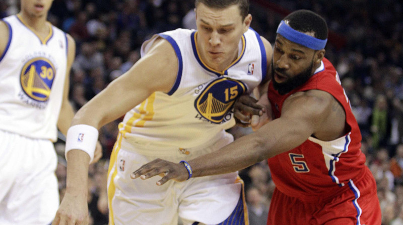 Andris Biedriņš un Barons Deiviss
Foto: AP/Scanpix