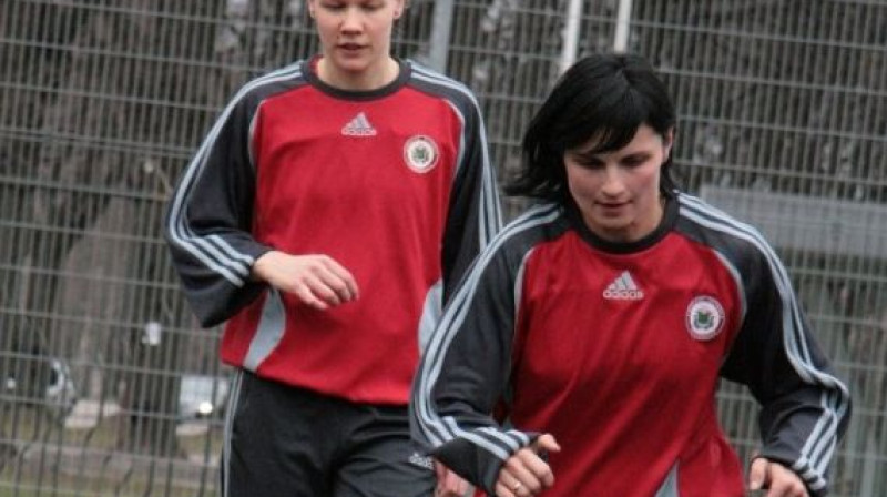 Kristīna Petrikina un Sintija Greiere
Foto: LFF preses daļa