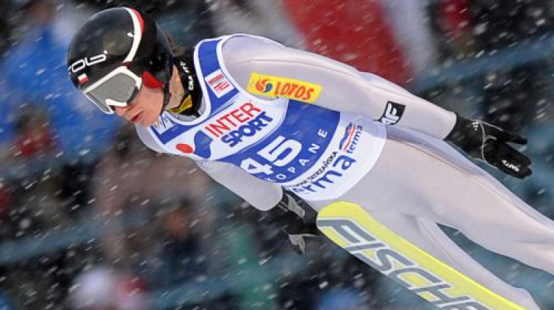 Kamils Stohs svētdien Zakopanē izcīnīja savu pirmo PK posma uzvaru karjerā
Foto: AFP/ Scanpix