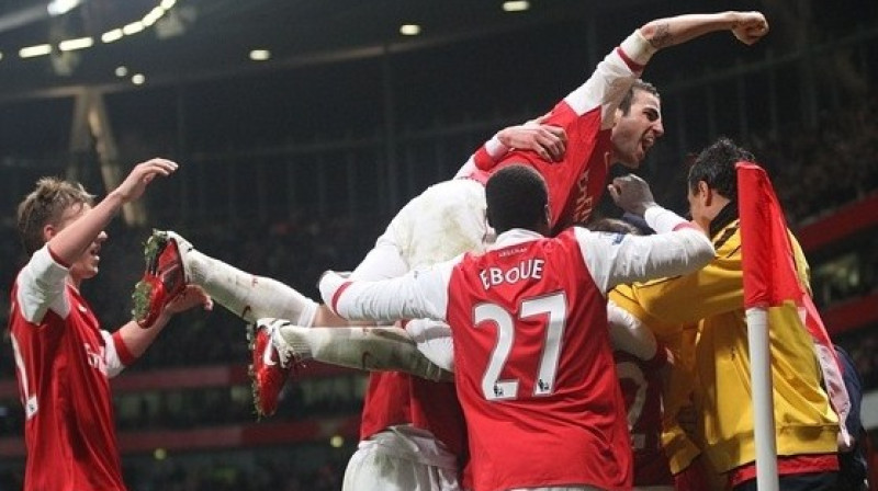 "Arsenal" līksmo
Foto: PA Wire/Scanpix