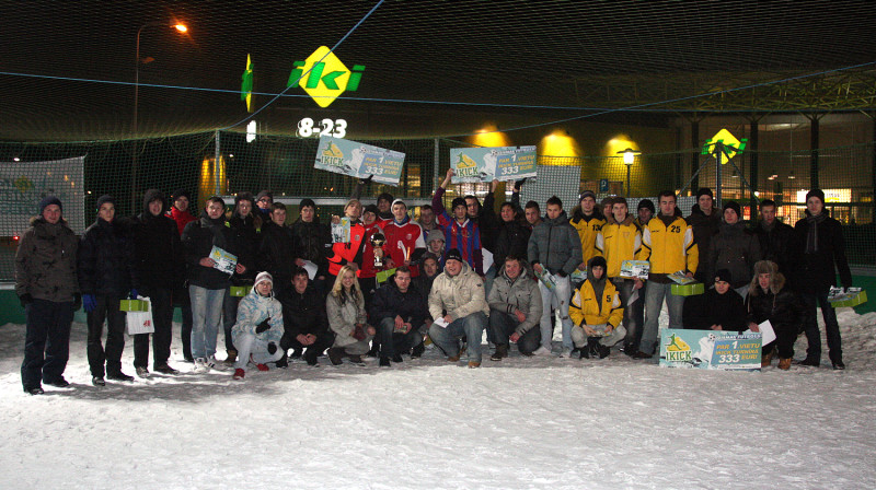 "Ikick" ziemas futbola pirmā turnīra laureāti
Foto: Renārs Buivids