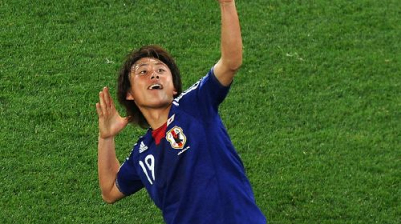 Uzvaras vārtu autors Tadanari Lī
Foto: AFP/Scanpix